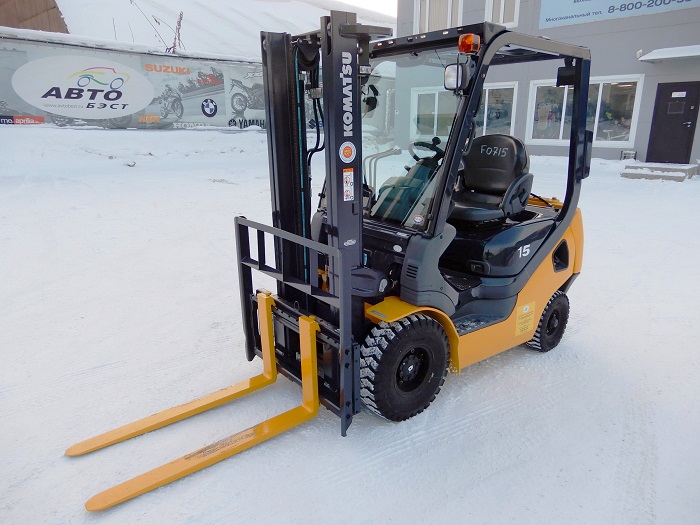 Газ-бензиновый погрузчик Komatsu FG15T-20, 1.5 тонн